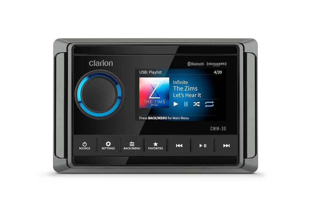 010-03224-00 – CLARION Radio, Marine Use AM/ FM Tuner With Built-In NOAA Weather Radio And SiriusXM-Ready® Satellite ...